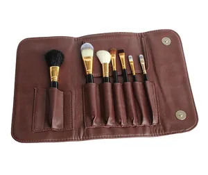 Sac de pinceaux de maquillage de voyage, sacoche pour cosmétiques, pochette pour femmes, étui à brosses, 10 pièces