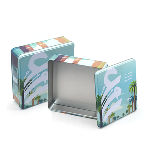 Custom Printing Small Metal Hinged Tin