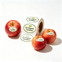 Autocollant de code-barres en vinyle imperméable sur mesure de haute qualité, résistant à la chaleur, à forte adhérence, facile à décoller, pour fruits et bonbons