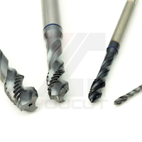 Tap Spiral Flute HSSE Standar DIN M3*0.35-M10*1.25 dengan Lapisan TiCN, Alat Pembuat Ulir Pitch Halus untuk Lubang Buta Baja Tahan Karat