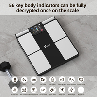 Balance de graisse corporelle numérique électrique unique à 8 capteurs IMC et eau pour la composition corporelle pour l'application de pesée