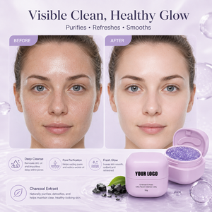 Nettoyant <span class=keywords><strong>Visage</strong></span> Ultra Doux à l'Extrait de Charbon Personnalisable avec Logo, Gelée 50g, Rafraîchissant, Nettoyage en Profondeur, Léger, Éclat Frais - Product Image 2