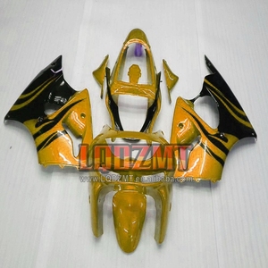 Bodys para <span class=keywords><strong>KAWASAKI</strong></span> NINJA ZX 6R 636 6 R 600CC <span class=keywords><strong>600</strong></span> CC ZX6R 98 99 Gold Flames 36No.81 ZX636 ZX600 1/1998/<span class=keywords><strong>1999</strong></span>/Carenados - Product Image 1