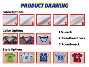 Nuovo arrivo rivalità di bufalo set di maglia da calcio Design personalizzato 17 Josh Allen 4 James Cook F. S.E. Camicie da calcio USA cucite - Product Image 4