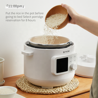 Cuisinière multifonction de bonne qualité, cuiseur à riz programmable pour la maison, cuiseur à riz électrique de 3 L pour la cuisine, cuisson rapide.