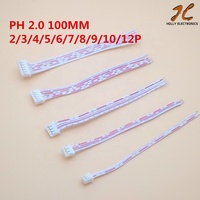 Connecteur de câble PCB mâle femelle Micro JST PH 2.0 2P 3P 4P 5P 6 broches pour faisceau de câblage électronique