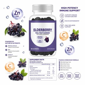 Gomitas de Vitaminas de Saúco Negro de Marca Privada OEM, Apoyo Inmunológico Diario para Niños, Adultos y Personas Mayores (No Apto para Mujeres Embarazadas) - Product Image 5