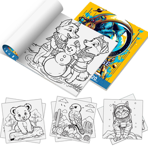 Nuevo Papel de Dibujo NOVISON Económico y Único para Niños, Adultos y Adolescentes con Diseños de Animales para Relajarse - Product Image 1