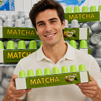Capsules de matcha avec machines à café, biologiques, 2g, certifiées EAU, Dubaï, Arabie Saoudite, GCC, marque privée, en vrac