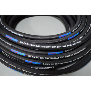 Tubo Idraulico ad Alta Pressione a Due Strati di Filo d'Acciaio Intrecciato SAE 100 R2 EN853 2SN - Product Image 2