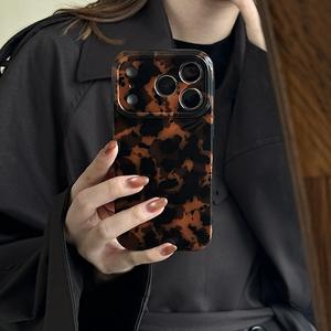 Meilleure vente Ins personnalité ambre pour iPhone apple 17 Pro Max étui de téléphone portable conception antichoc Style coréen niche femme couverture - Product Image 1