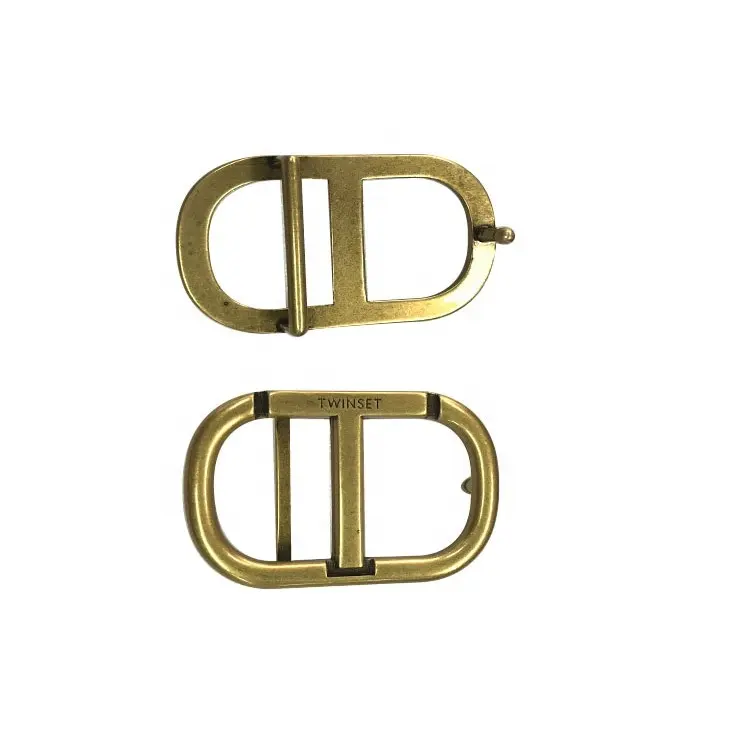 Tailor-made bronze customized metal logo belt buckle