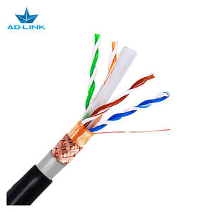 Çin Fabrikası Katı Bakır Çıplak Bakır 1000ft Siyah <span class=keywords><strong>SFTP</strong></span> Cat6a <span class=keywords><strong>Sftp</strong></span> Çift Kılıflı Dış Mekan 305m 23awg Ağ Kablosu - Product Image 3