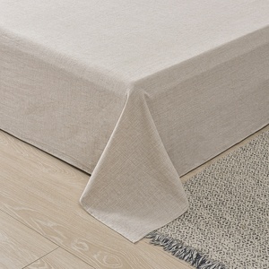 <span class=keywords><strong>Lenzuola</strong></span> King Size Moderne in Cotone Naturale 300TC, Tinto in Filo, Ecologiche, Marrone Chiaro, Morbidissime, per Tutte le Stagioni, Elegante Biancheria da Letto - Product Image 4