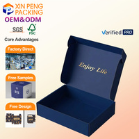Cajas de Embalaje de Lujo de Gran Tamaño, Caja de Envío de Cartón Rígido Plegable, Logotipo Impreso Personalizado, Embalaje Premium para Ropa y Zapatos
