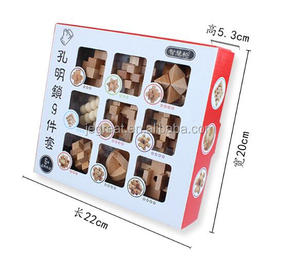 Classic 9 in 1 3D <span class=keywords><strong>Cubo</strong></span> di <span class=keywords><strong>Legno</strong></span> <span class=keywords><strong>Rompicapo</strong></span> Di Puzzle - Product Image 3