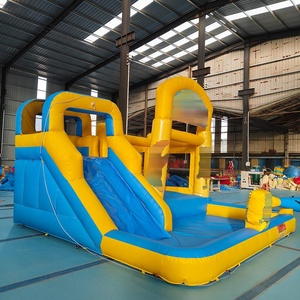 Castillo Hinchable Tema Bob Esponja con Tobogán Agua y Piscina, Combo Bouncer Inflable para Alquiler <span class=keywords><strong>Eventos</strong></span> Infantiles - Product Image 2