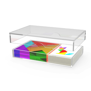 JAYI-rompecabezas personalizado de colores para niños, rompecabezas acrílico, <span class=keywords><strong>Tangram</strong></span> - Product Image 5