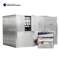 Machine à glaçons industrielle BAOCHARM 5 tonnes avec tour de refroidissement par eau, installation facile