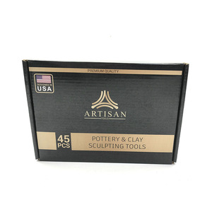 Bview Nghệ Thuật 45 Miếng Nghệ Thuật Màu Đỏ Bằng Gỗ Gốm Đất Sét Công Cụ Thiết Lập Cho Nghệ Sĩ - Product Image 6