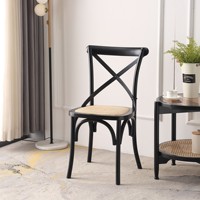 Chaises d'événements en bois massif à dossier croisé, portables et empilables, pour hôtels, banquets, salles à manger, villas, mariages et événements en extérieur