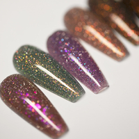 HONEY GIRL OEM vente en gros de vernis à ongles en gel UV Fournitures Disco Crushed Shinny Bling Diamond Fluorescent Powder Glitter Gel