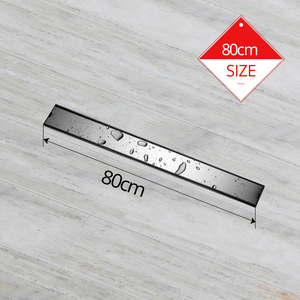 Odor Resistant Floor <strong>Drain</strong> <strong>Cover</strong> 80cm Long Rectangular Sus304 Stainless Steel Shower Invisible Side Drainage Port Floor <strong>Drain</strong> - Product Image 6