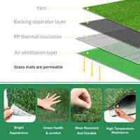 Tapis d'herbe artificielle pour chien, idéal pour l'été, gazon pour animaux de compagnie, tapis de propreté pour chien, tapis d'apprentissage pour chien