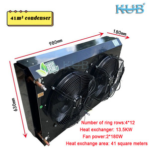 FNH2-41 5 Pk Koelsysteem Luchtgekoelde Condensor Met Koperen Spoel Warmte Uitwisseling Nieuwe Staat Voor Koude Opslag - Product Image 2