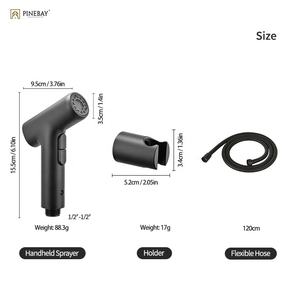 <span class=keywords><strong>PINEBAY</strong></span> Nouveautés 2 modes de pulvérisation Ensemble de douchette murale en plastique ABS pour salle de bain, cuisine et hygiène d'appartement - Product Image 3