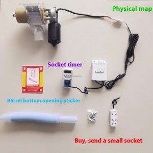 Năng lượng mặt trời thời gian tự động gà và chim bồ câu Feeder điều khiển từ xa làm bằng áp lực xử lý gỗ và khung kim loại - Product Image 5