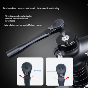 Kit d'outils de réparation de vélo portable 12-en-1 avec <span class=keywords><strong>clé</strong></span> à cliquet en acier Cr-V pour l'entretien des VTT, des vélos de route et l'assemblage à domicile - Product Image 4