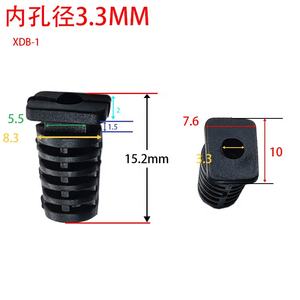 Selubung Kabel Spiral PVC <span class=keywords><strong>3</strong></span> mm Pelindung Boot Kabel Karet Lunak untuk Steker Penerbangan dengan Fitur Pereda Tekanan - Product Image 5