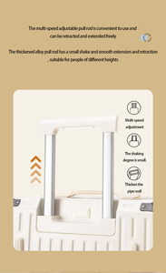 <span class=keywords><strong>Silla</strong></span> de cuero de viaje Trolley Bag Tamaño de la cabina Duffle Trolley Travel Bag ABS PC Travel Trolley Bag - Product Image 4