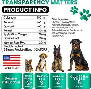 <span class=keywords><strong>Oscar</strong></span> personalizado etiqueta privada mascota picazón piel alivio alergia suplemento inmune para perros - Product Image 3