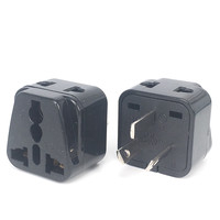 Adaptateur de voyage universel 2-en-1 personnalisé avec logo, mini prise CE en ABS et cuivre 10A, 2 sorties AC 100V-250V pour la Thaïlande et l'Inde