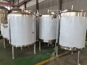Food Grade Sanitary Vertical Stainless Steel Oil Milk Water Tank Vessel Storage Tank