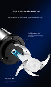 Hachoir à <span class=keywords><strong>viande</strong></span> électrique multifonctionnel en acier inoxydable, petit mixeur à légumes, <span class=keywords><strong>blender</strong></span> <span class=keywords><strong>de</strong></span> cuisine, 2L/3L - Product Image 3