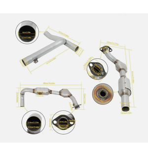 Convertisseur catalytique robuste en acier inoxydable pour voiture, ensemble gauche et droit, compatible avec <span class=keywords><strong>Ford</strong></span> F150 4.6L 4WD <span class=keywords><strong>Performance</strong></span> 01-03 - Product Image 6