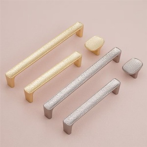 Hammered Zinc Alloy Minimalist Durable Cabinet Door Furniture Drawer Shoe Cabinet Wardrobe Handle and <b>Knob</b> - Product Image 4