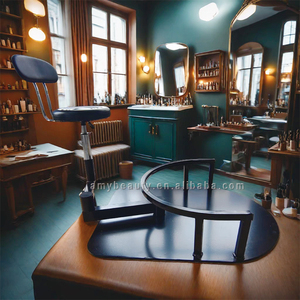 Sillón de Barbería, Silla de Peluquería, Taburete de Trabajo Grande, Giratorio, de Precisión, para Escuela - Product Image 4