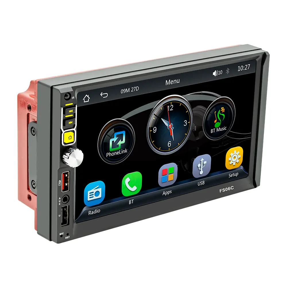 Écran tactile universel de 7 pouces avec BT Mirror Link Music Video USB TF FM Car Audio Smart Video Player