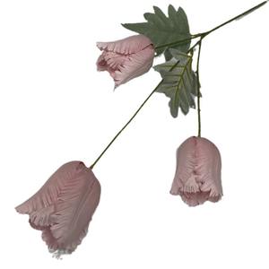 Fleur artificielle en tissu brossé, tulipe, décoration de salon, décoration de la maison, fleurs artificielles, accessoires de photographie, décoration de panier de fleurs - Product Image 5