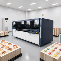 Nouvelle machine d'impression numérique à jet d'encre entièrement automatique pour boîtes à pizza en carton ondulé avec écran tactile