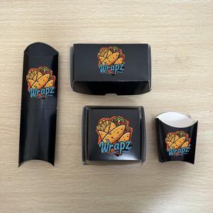 Contenedor para Falafel, Cajas de Alimentos Ecológicas Reciclables con Impresión Personalizada, Caja para Sushi, Empaque para Shawarma y Kebab, Papel para Comida para Llevar - Product Image 3