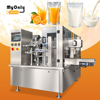 Machine de remplissage automatique rotative pour sachets Doypack préformés de jus et liquides