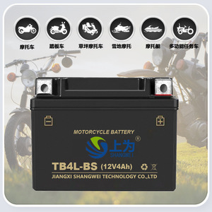 แบตเตอรี่มอเตอร์ไซค์ Shangwei รุ่น Tb4l-bs 12v4ah แบตเตอรี่ตะกั่ว-กรด สำหรับเปลี่ยนทดแทน - Product Image 3