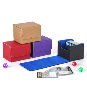 MTG <span class=keywords><strong>Commander</strong></span>-Boîte de rangement de cartes à collectionner en cuir PU pour TCG, 100 pièces, avec aimant puissant, pour cartes à collectionner - Product Image 1