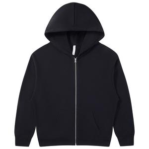 Breathable Knitted Men's Zip-Up <b>Hoodie</b> Autumn <b>Lightweight</b> Sweatshirt Custom Print & Embroidered Logo Option - Product Image 1