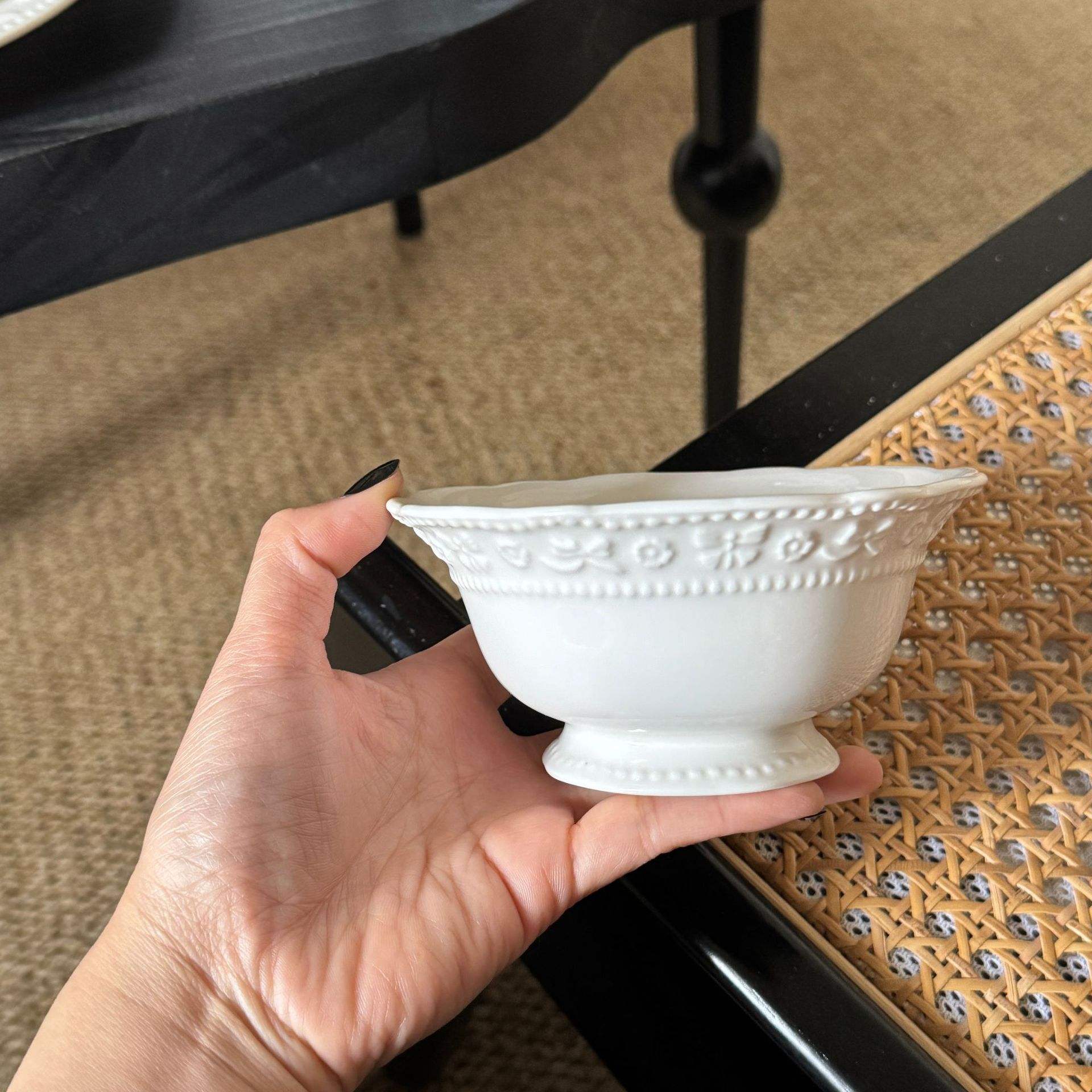 Flower and Butterfly Tall Bowl 12.5*6